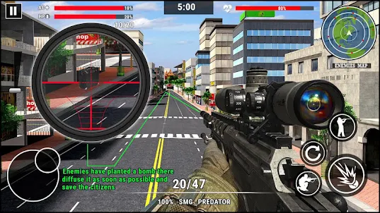 Sniper Agent: 射殺 ゲーム ゴン 現代銃 射的