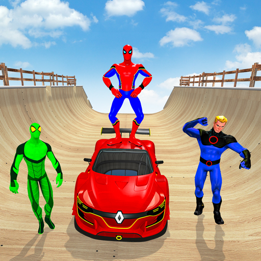 Superhero Car Stunt Car Racing विंडोज़ पर डाउनलोड करें