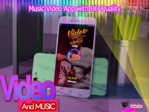 Android application Usher Song Lyrics - Yeah! screenshort