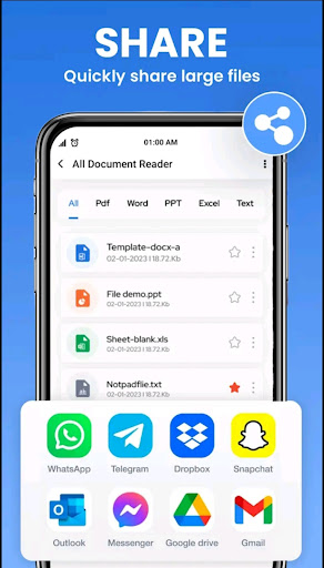 Android application Document Reader Pro - PDF&WORD screenshort