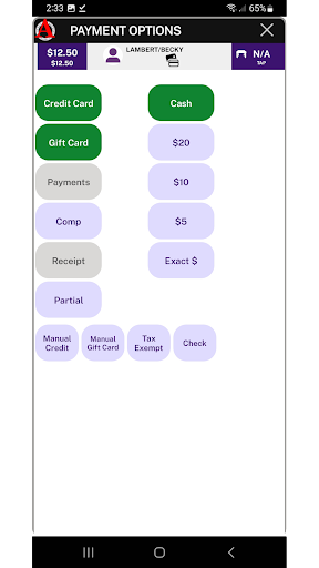 Arryved Service Screen 2