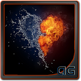 Water and Fire Heart Magic FX icon
