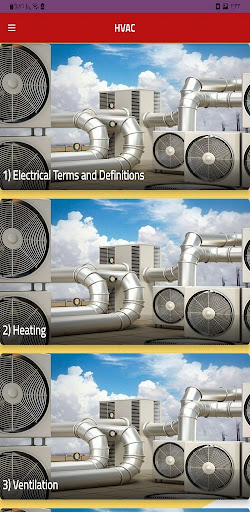 Android application HVAC - Mechanical Engineering screenshort