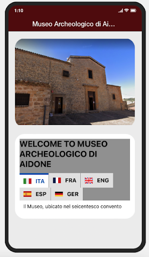 Android application Museo Archeologico di Aidone screenshort