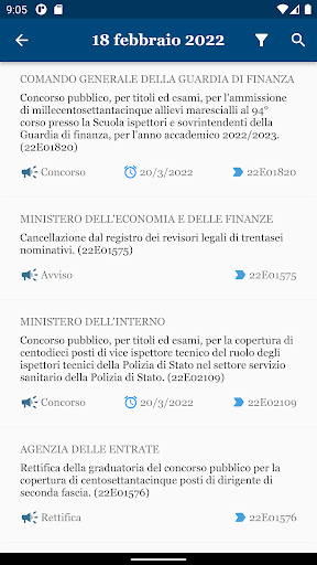 JobFinder - Concorsi Gazzetta Screen 2