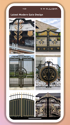 Android application Latest Modern Gate Design screenshort