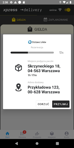 Xpress Delivery Driver Screen 2