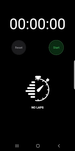 Android application Cronómetro Simple screenshort