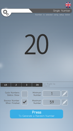 Random Number Apps Screen 3