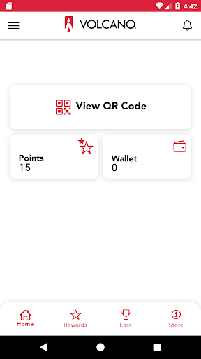 Android application VOLCANO Rewards screenshort