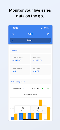 Android application Oolio Insights screenshort