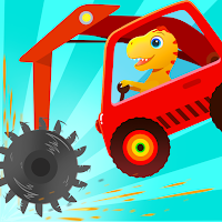 Динозаврик Землекоп - Игры про грузовики для детей