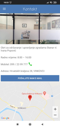 Stanar upravljanje Screen 2
