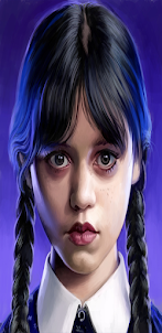 Wednesday Addams Coloring