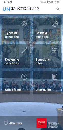 Android application UN SanctionsApp screenshort