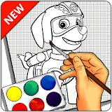 How To Draw PAW Patrol - Easy icon