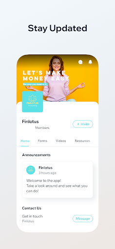 Android application Finlotus screenshort