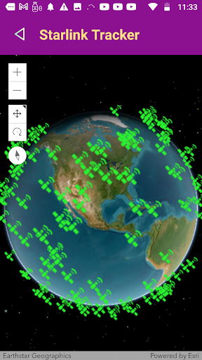 Starlink and ISS Tracker Screen 3