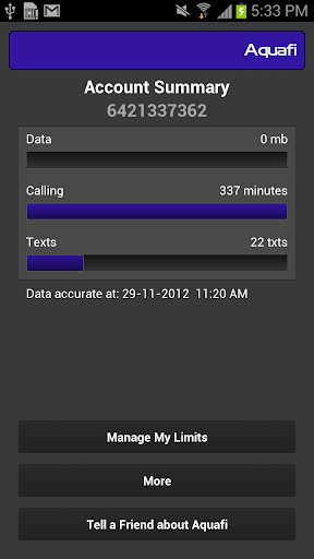 Aquafi Usage Screen 2