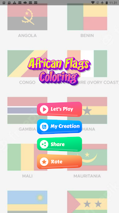 coloring flag African country - Screenshot 1