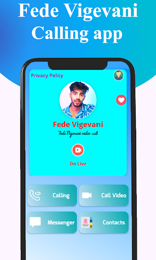 Android application Fede Vigevani call & chat screenshort