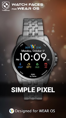 Simple Pixel Watch Faceのおすすめ画像1