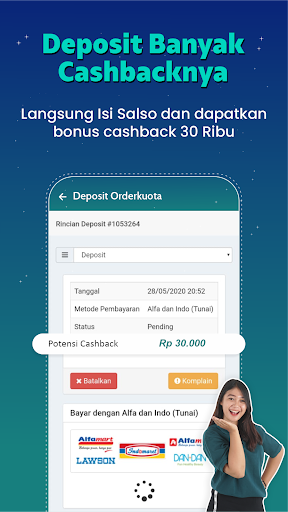 Android application Orderkuota - Agen Pulsa PPOB screenshort