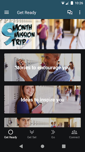 Android application 9 Month Mission Trip screenshort