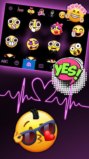 Pink RGB Heart Theme Screen 3