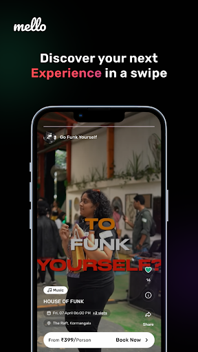 Android application Mello: Weekend Event Guide screenshort