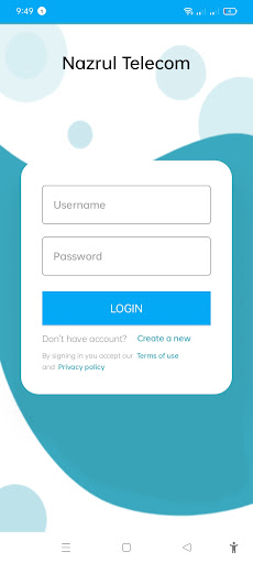 Android application Nazrul Telecom screenshort
