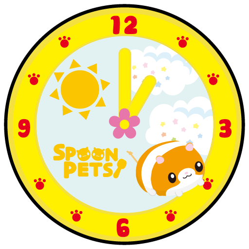 Spoon Pets -Clock- Free  Icon