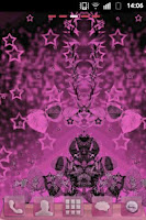 screenshot of Dark Pink Theme GO Launcher