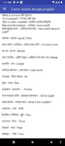 ইংরেজী ও আরবী ভাষা শিক্ষা বই Screen 3