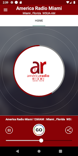 Android application America Radio Miami screenshort