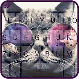 Hipster Cat  Theme&Emoji Keyboard icon