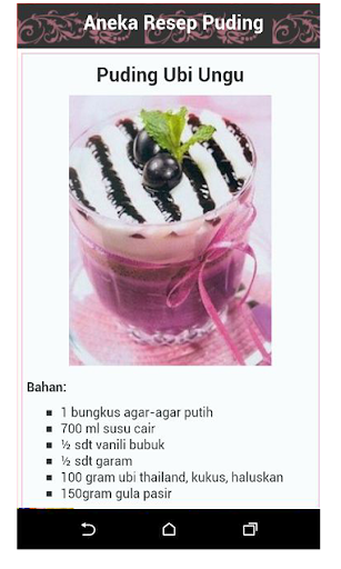 Resep Puding Terenak Screen 2