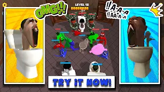 Game screenshot バンバンモンスター vs ヘッドトイレ mod apk