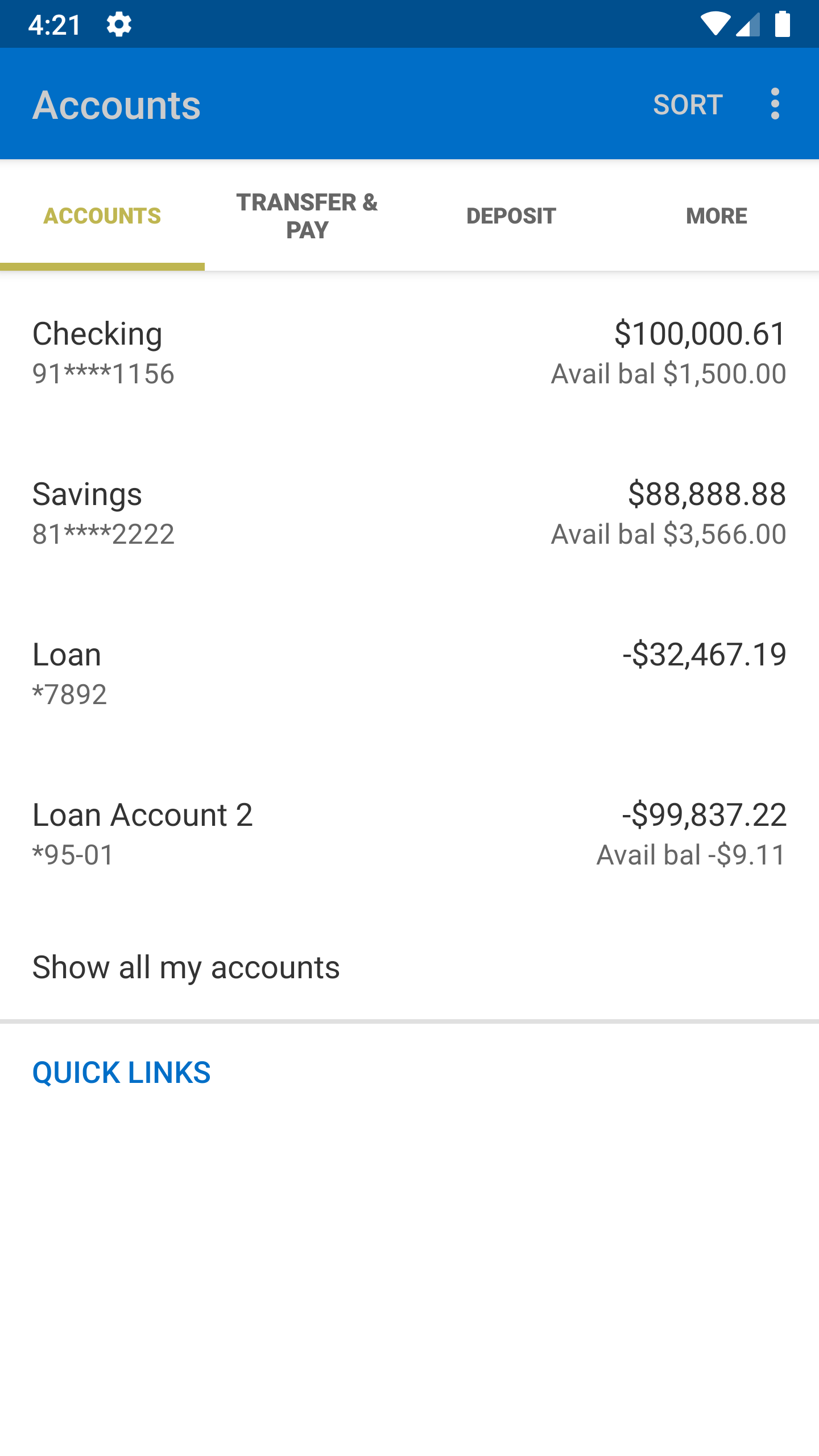 Android application GKCU Mobile Money screenshort