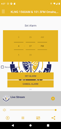 Android application KLNG AM1560 & FM101.5 Radio screenshort