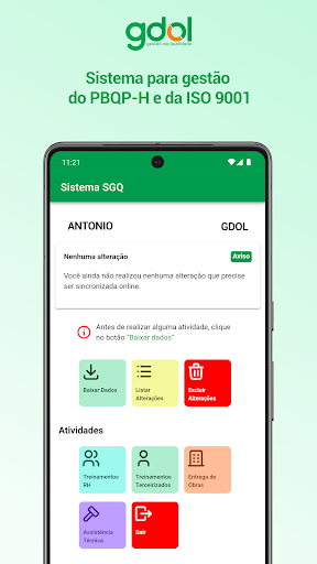 Android application SGQ Serviços screenshort