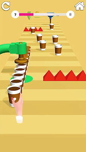 Coffee Mug Stack -Runner Games