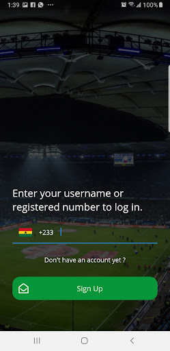 Ghana Football App Screen 2