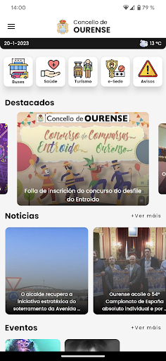 Android application Ourense Concello screenshort
