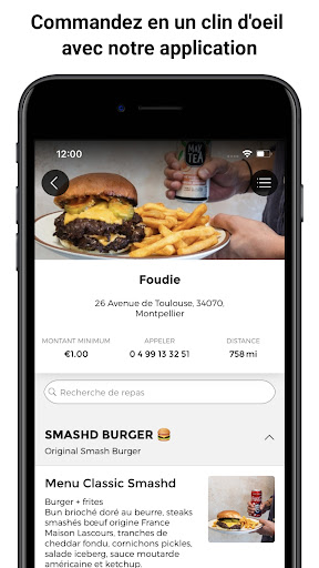 Android application Foudie screenshort