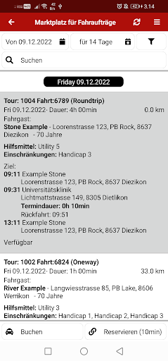 Fahrdienst SRK Graubünden Screen 3