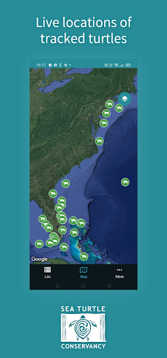 Android application STC Turtle Tracker screenshort