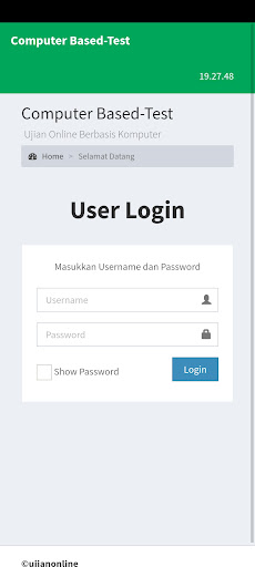 Android application CBT SMP M BANGKINANG screenshort