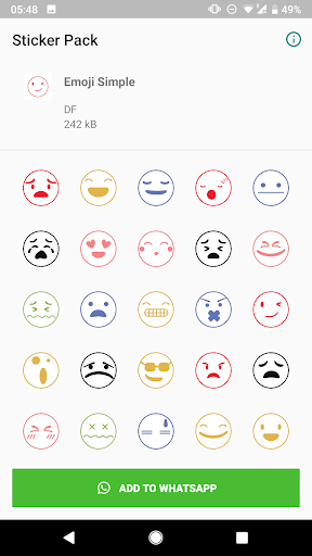 Emoji Stickers For WhatsApp Screen 2