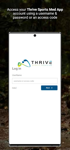 Android application Thrive Sports Med App screenshort